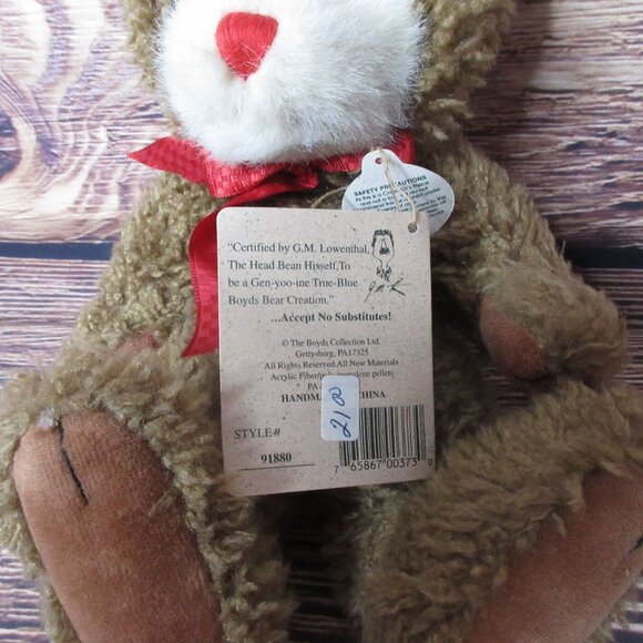Boyds Bears Rudy Pitoody Reindeer Plush Beanie Stuffed Animal 12" - Picture 5 of 7
